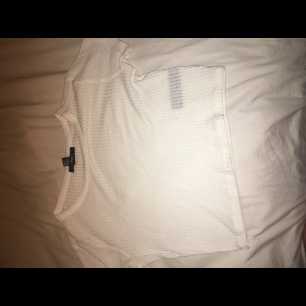 White crop top